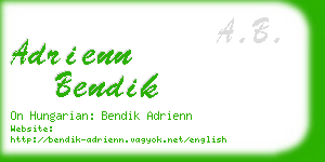 adrienn bendik business card